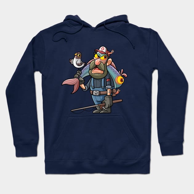 Fisherman Zombie Hoodie by Popon85